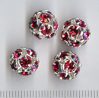 10mm Crystalkugel  Fuchsia
