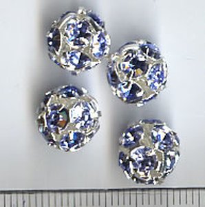 10mm Crystalkugel Light Sapphire