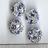 10mm Crystalkugel Light Sapphire