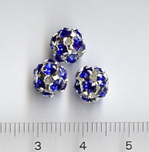 8mm Crystalkugel Sapphire