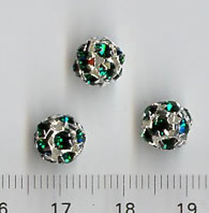 8mm Crystalkugel Emerald