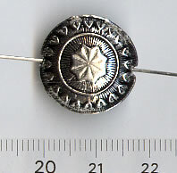 Metallperle schwer