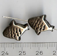 Metallperle ,Hohlkammerperle