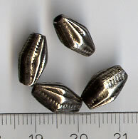 Metallperle ,Hohlkammerperle