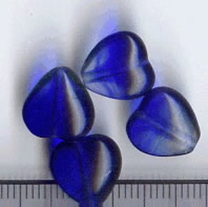 Perlen Blau Meliert