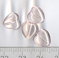 Glasperlen Rosa