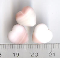 Glasperlen Rosa