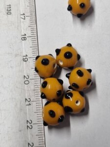 Noppenglasperlen Orange