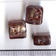 Glasperlen Quadrat Amethyst