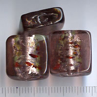 Glasperlen Quadrat Amethyst