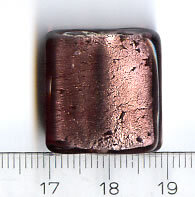 Glasperlen Quadrat Amethyst