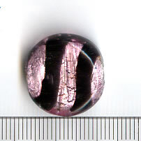 Glasperlen Violet mit Silber