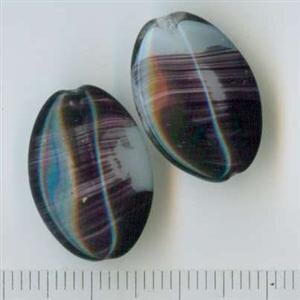Glasperlen Violet-Marmoriert