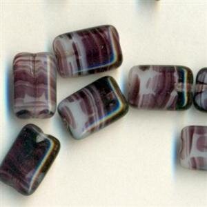 Glasperlen Violet Meliert