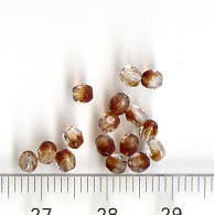 3mm Facettiert Braun - Klar