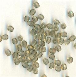 3mm Facettiert Grau Transparent 40030