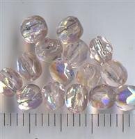 4mm FacettiertTrasparent  Rosa AB