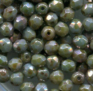 4mm Facettiert CHALK BLUE GLAZE 03000/65431
