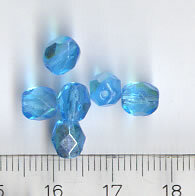 6 mm Facettiert Aqua AB