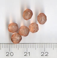 6mm Facettiert Rosa Matt
