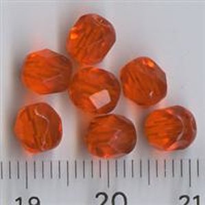 6mm Facettiert Orange