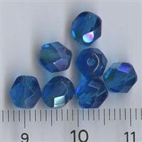 6mm Facettiert Blau AB
