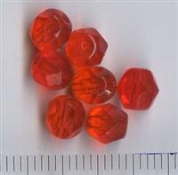 6mm Facettiert Hellrot