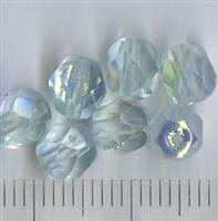 6mm Facettiert Lindgrün AB Matt und Glänzend