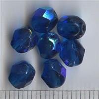 6mm Facettiert Dunkelblau Transparent AB