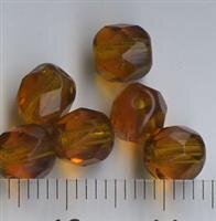 6mm Facettiert Hellbraun