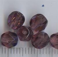 6mm Facettiert Dark Violet AB