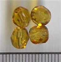 6mm Facettiert Topaz (Hell) Transparent