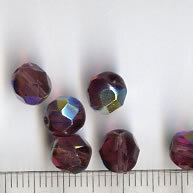 6,5mm Facettiert Amethyst AB