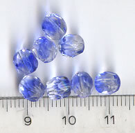 5,5mm Facettiert Crystal Blau