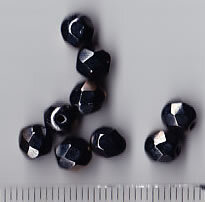 6mm Facettiert Braungrau Metallic