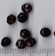 6mm Facettiert Braun Meliert