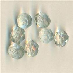 8mm Facettiert Leicht Hellblau