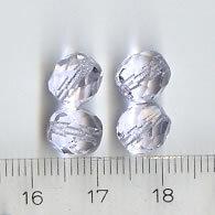 8mm Facettiert Hellblau-Lila