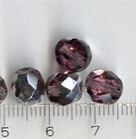 8mm Facettiert Violettrosa AB