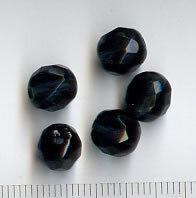 8mm Facettiert Dunkelblau