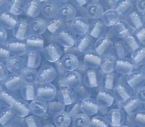 3mm Glasperlen Hellblau Transparent