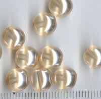 8mm Glaswachsperlen Rosa Transparent