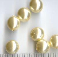 8mm Glaswachsperlen Creme