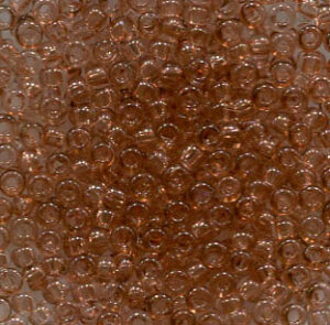 2,6mm Rocailles Crystal Beigebraun , Solgel Dyed 01112