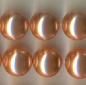 12 mm Swarovski Glaswachsperlen Rosa Peach