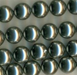 12 mm Swarovski Glaswachsperlen Grey
