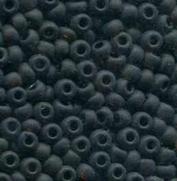 2,6mm Rocailles Dunkelbraun Matt