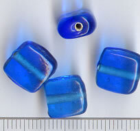 Glasperlen Blau