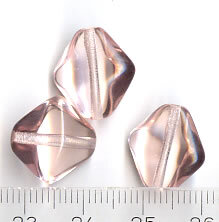 Glasperlen Rosa