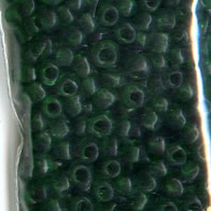 4mm Rocailles, Grün Transparent